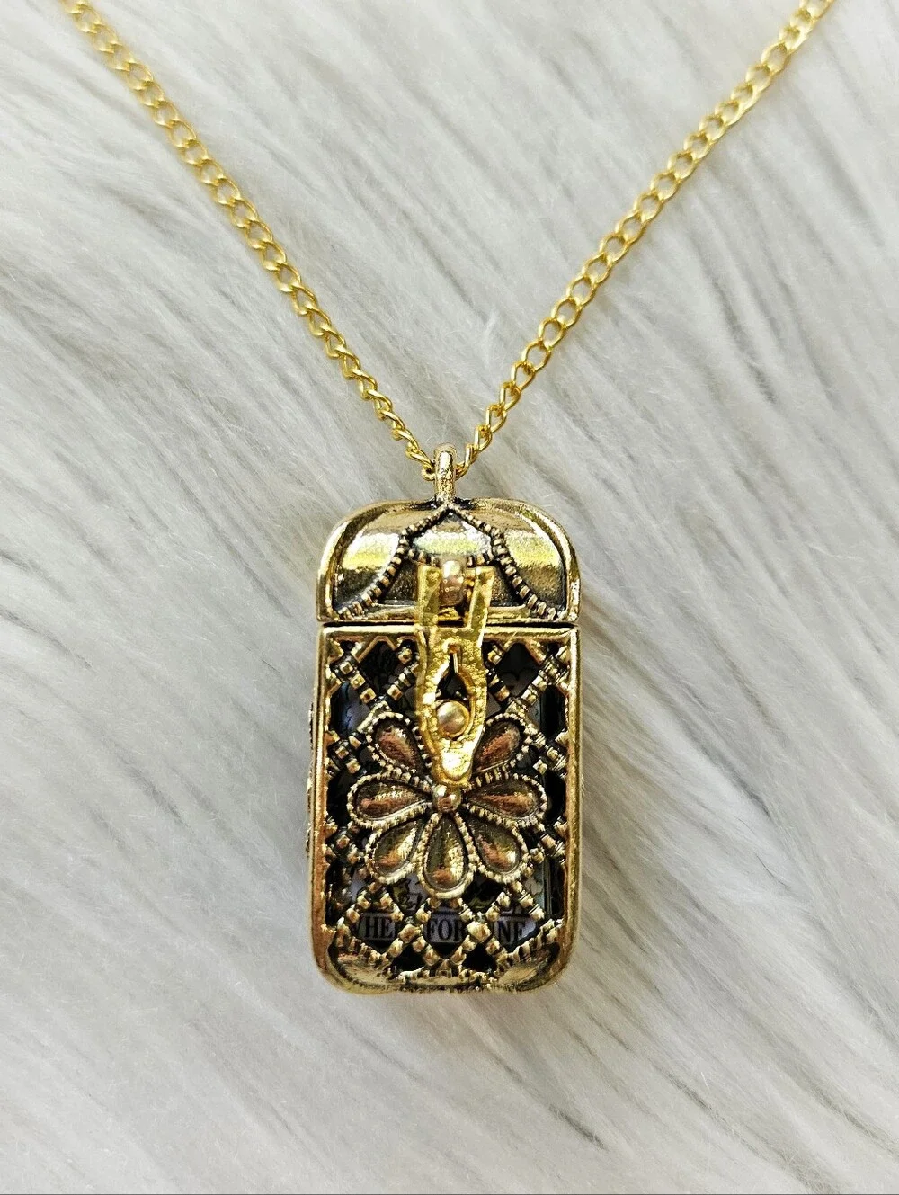 Mini Tarot Card Necklace